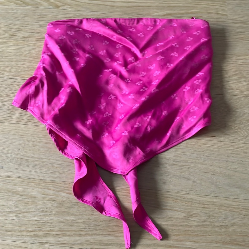 Pink Zara bandana style top